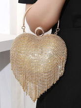 Stone Tassel Heart Match Wedding Dress Clutch Bag MNBF005